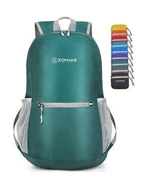 Packable Hiking Backpack 20L Lightweight Daypack Water Resistant Dark Green